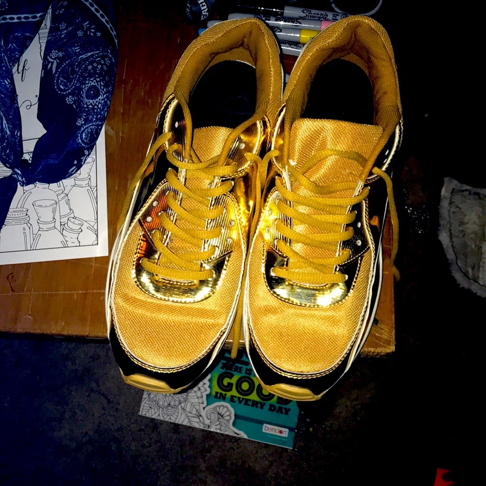 Gold air maxes